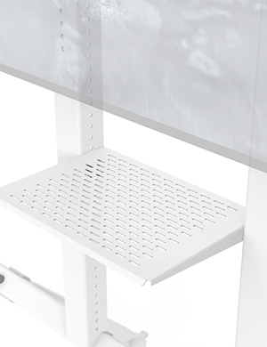 Heckler Design Control Shelf for AV Cart White