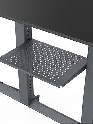 Heckler Design Control Shelf for AV Cart Black Grey