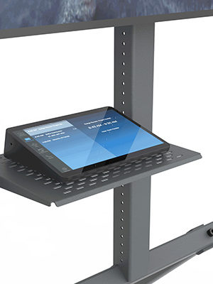 Heckler Design Control Shelf for AV Cart Black Grey -H709-BG (15)