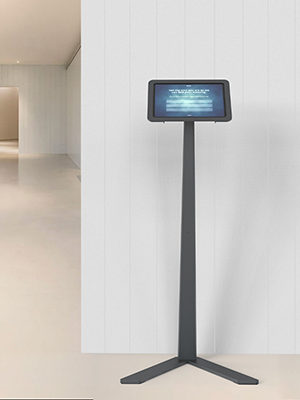 Heckler Design Kiosk Floor Stand (tablet enclosure sold separately) - Black Grey