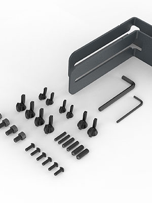 Heckler Design Sound Bar Mount for AV Cart Black Grey – (3)