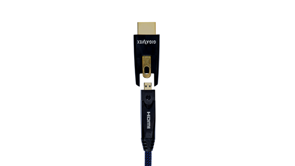 Gigavex 4K Active Fibre HDMI Cable front