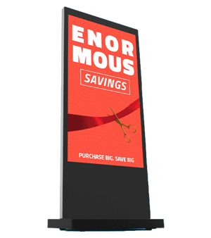 65" Black Android Freestanding Digital Poster